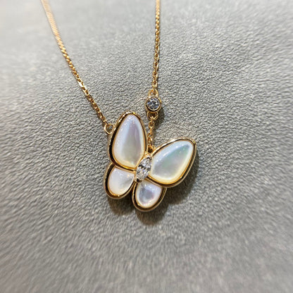 [Glow Jewelry]BUTTERFLY MOP DIAMOND NECKLACE