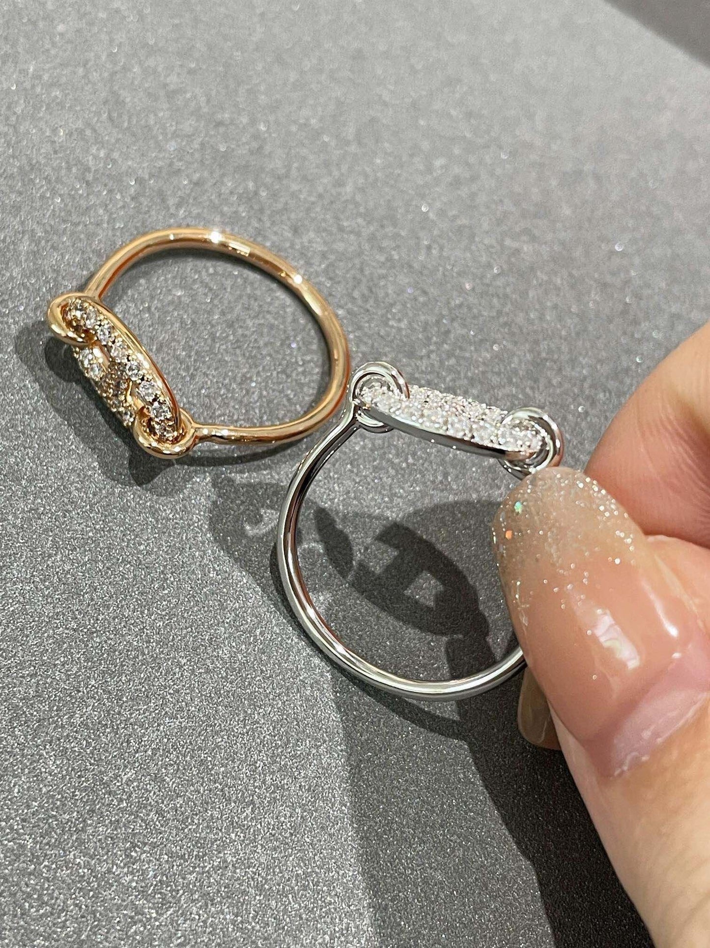 [Glow Jewelry]RONDE SMALL DIAMOND RING