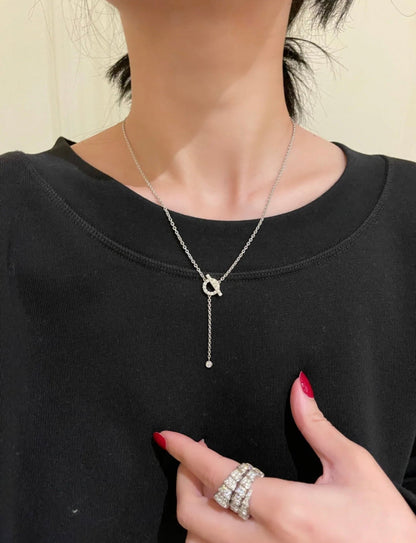 ¡®Glow Jewelry¡¯FINESSE SILVER DIAMOND NECKLACE