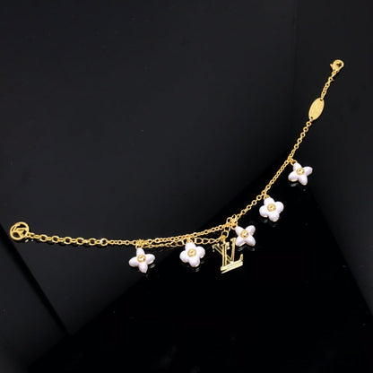 ¡®Glow Jewelry¡¯LOGO 6 MOTIF STAR AND SUN GOLD BRACELET