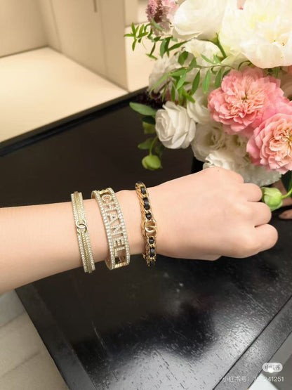 [Glow Jewelry]Double C Open Bangle