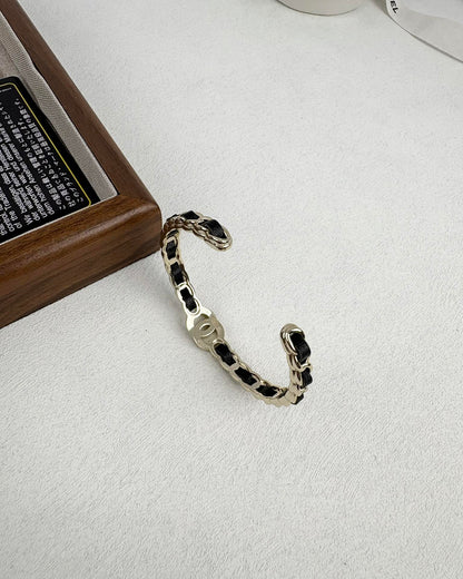 [Glow Jewelry]Double C Open Bangle
