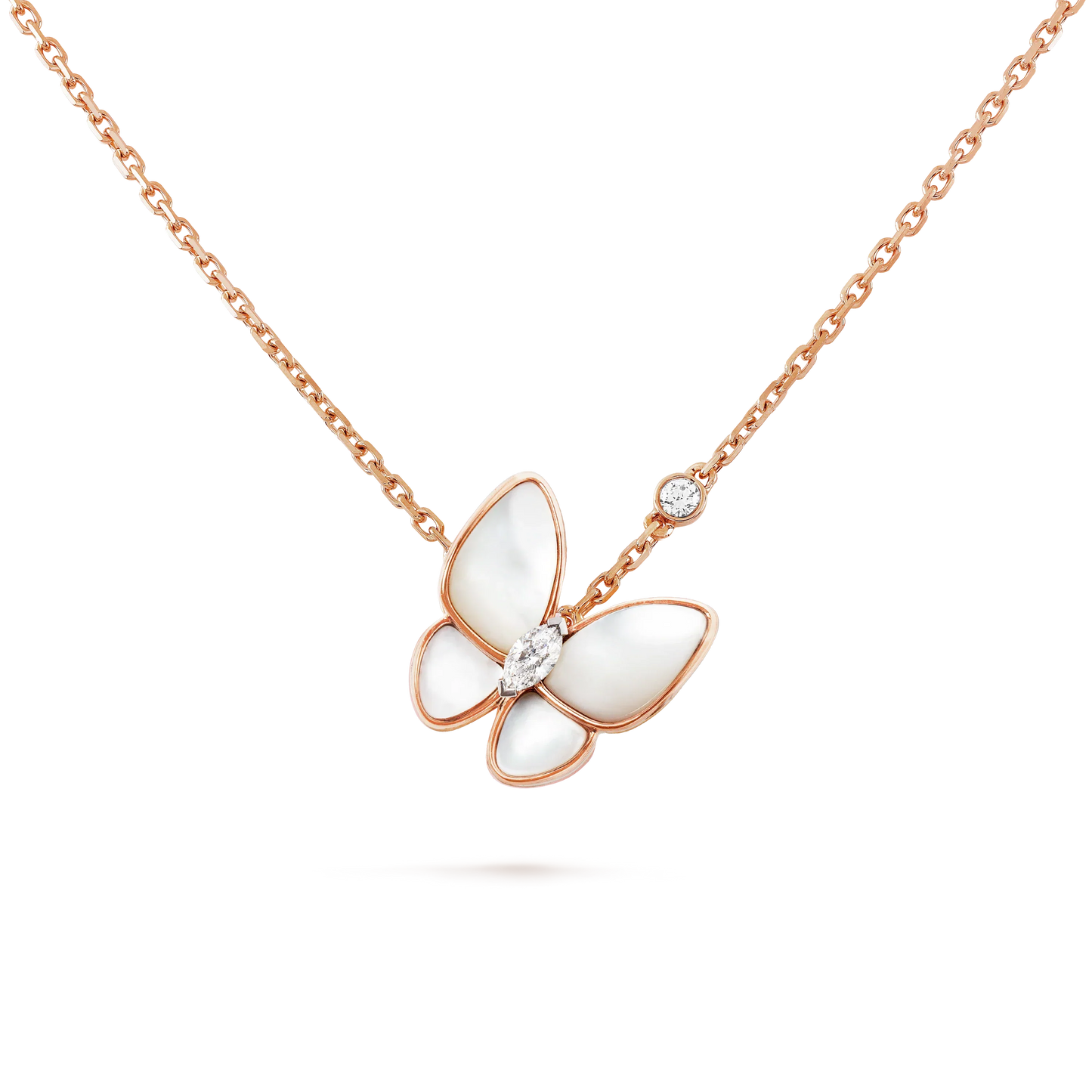 [Glow Jewelry]BUTTERFLY MOP DIAMOND NECKLACE