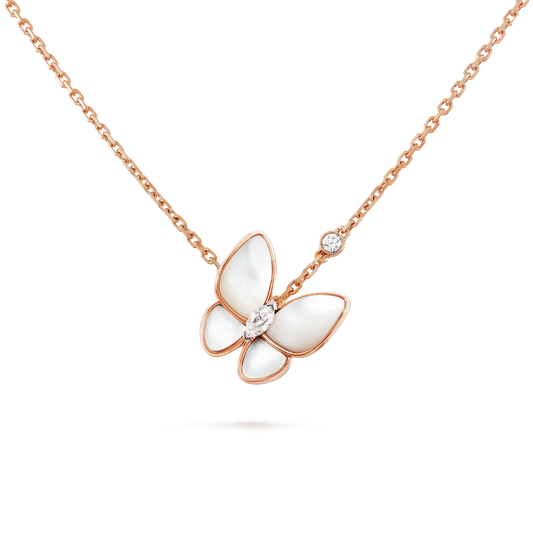 [Glow Jewelry]BUTTERFLY MOP DIAMOND NECKLACE