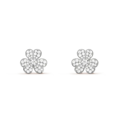 ¡®Glow Jewelry¡¯CLOVER COMOS DIAMOND EARRINGS SILVER