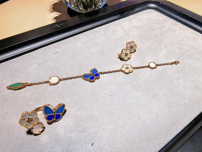 [Glow Jewelry] 2026 NEW MODEL SPRING LUCKY 3 MOTIF GOLD RING