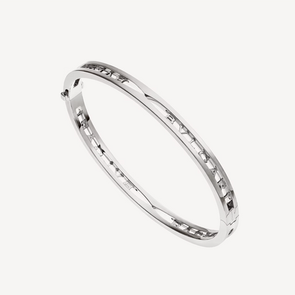 [Glow Jewelry]ZERO 1 SPIRAL LOGO SILVER BRACELET