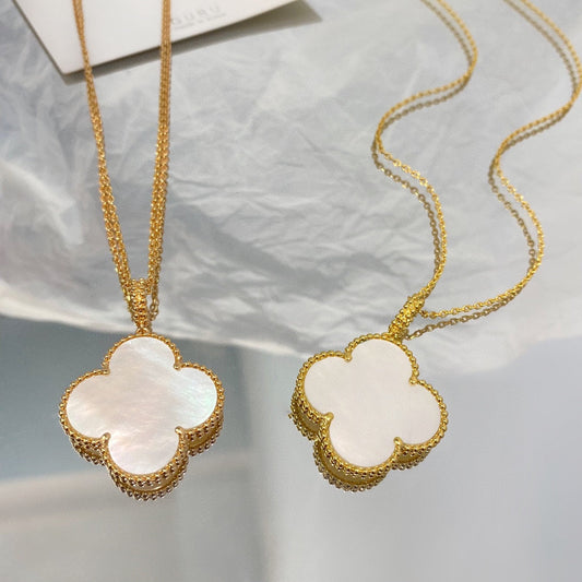 ¡®Glow Jewelry¡¯CLOVER 25MM MOP LARGE PENDANT NECKLACE