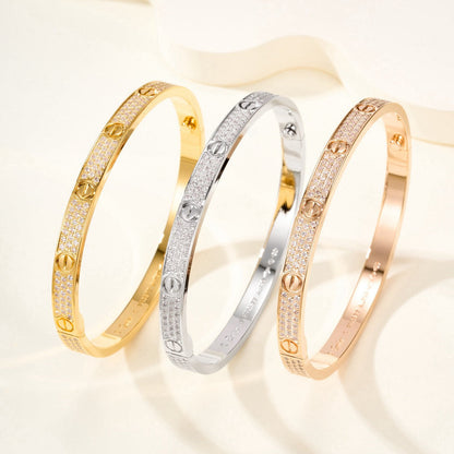 ¡®Glow Jewelry¡¯LOVE BRACELET 4.8MM DIAMOND-PAVED