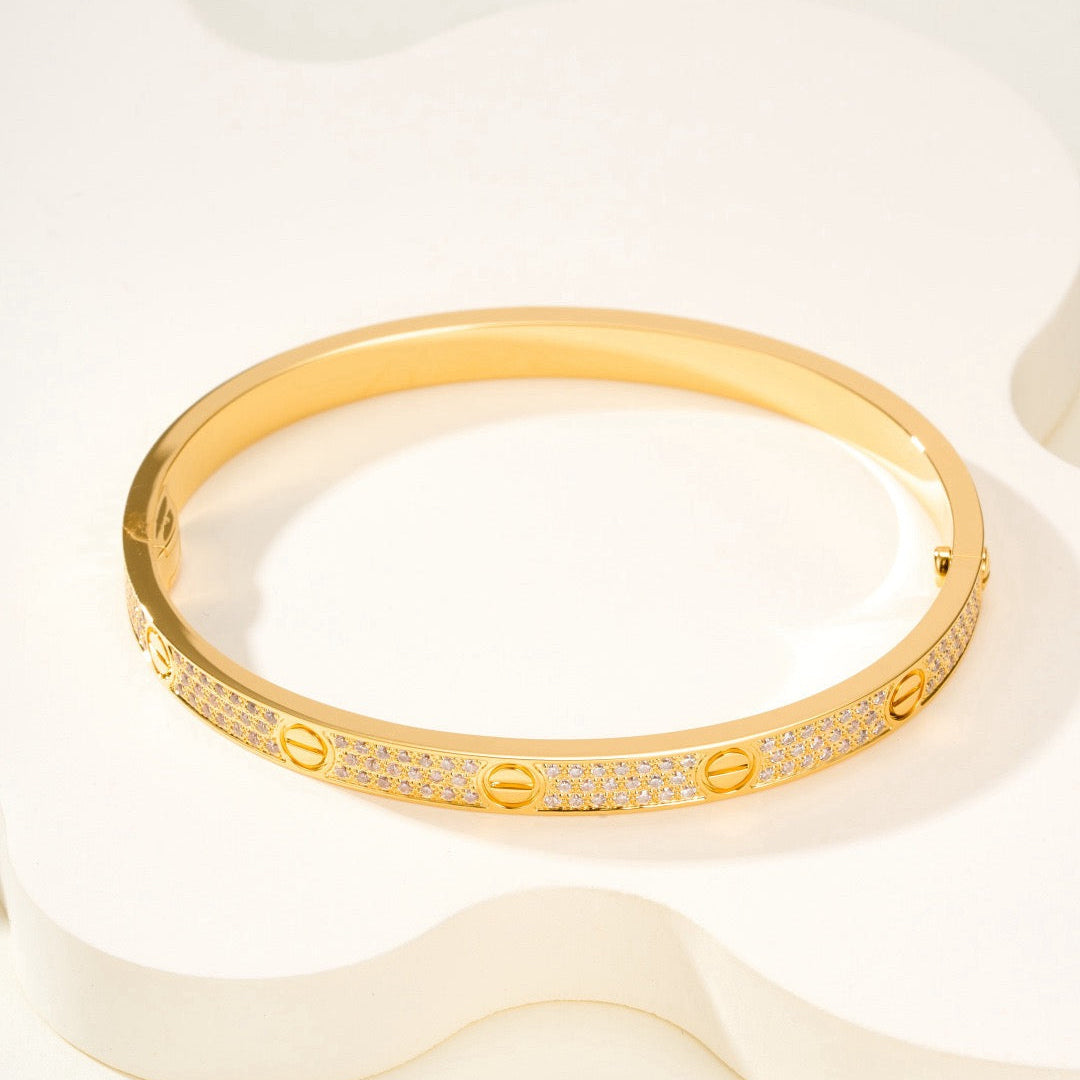 ¡®Glow Jewelry¡¯LOVE BRACELET 4.8MM DIAMOND-PAVED
