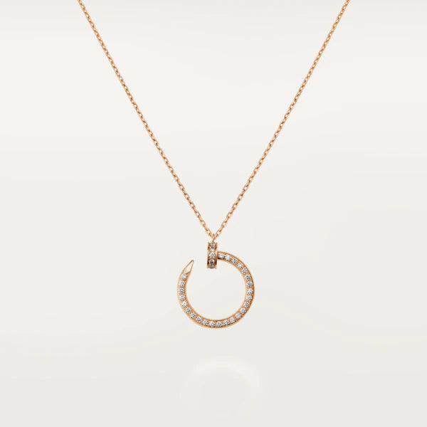 [Glow Jewelry]JUSTE NECKLACE PINK GOLD DIAMONDS