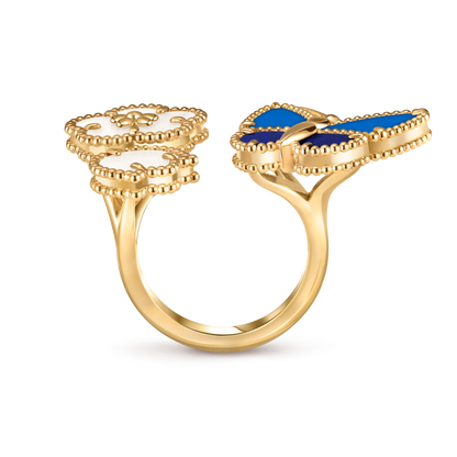 [Glow Jewelry] 2026 NEW MODEL SPRING LUCKY 3 MOTIF GOLD RING