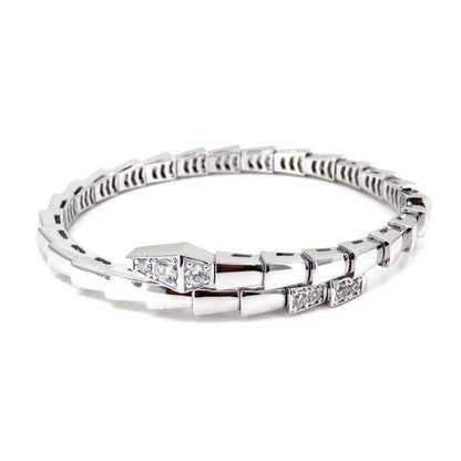 [Glow Jewelry]SERPENTI BRACELET DIAMONDS SILVER
