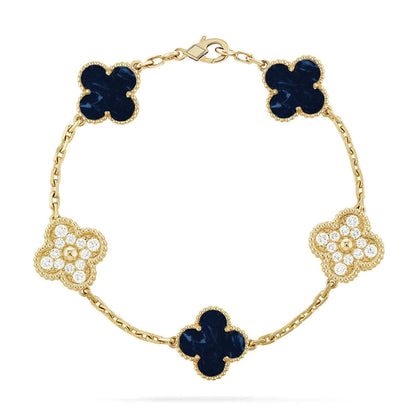 [Glow Jewelry]CLOVER 5 MOTIF PIETERSITE BRACELET COLLECTION