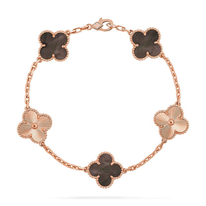 [Glow Jewelry]New CLOVER 5 MOTIF GRAY MOP BRACELET COLLECTION