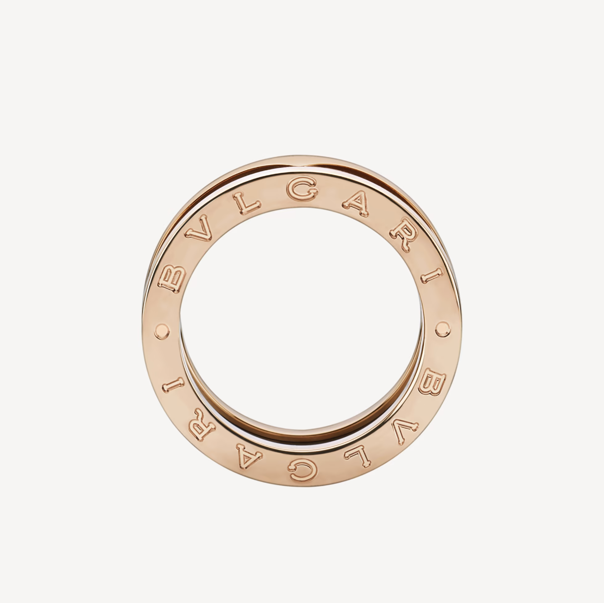 [Glow Jewelry]ZERO 1 TWO-BAND LOOPS AND BLACK CERAMIC PINK GOLD RING