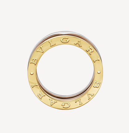 [Glow Jewelry]ZERO 1 THREE-BAND ROSE WHITE AND YELLOW RING