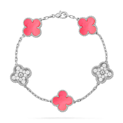[Glow Jewelry]New  CLOVER 5 MOTIFS  PINK MOP BRACELET COLLECTION