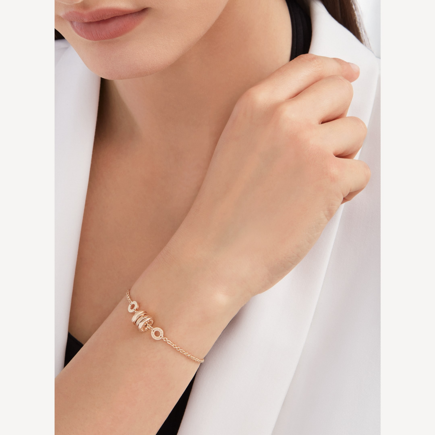[Glow Jewelry]ZERO 1 SOFT PINK GOLD BRACELET