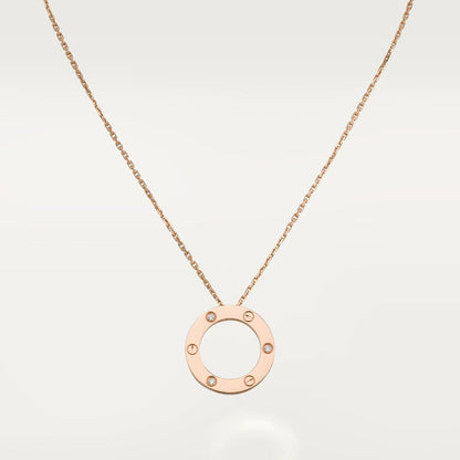 [Glow Jewelry]LOVE NECKLACE 16MM 3 DIAMONDS