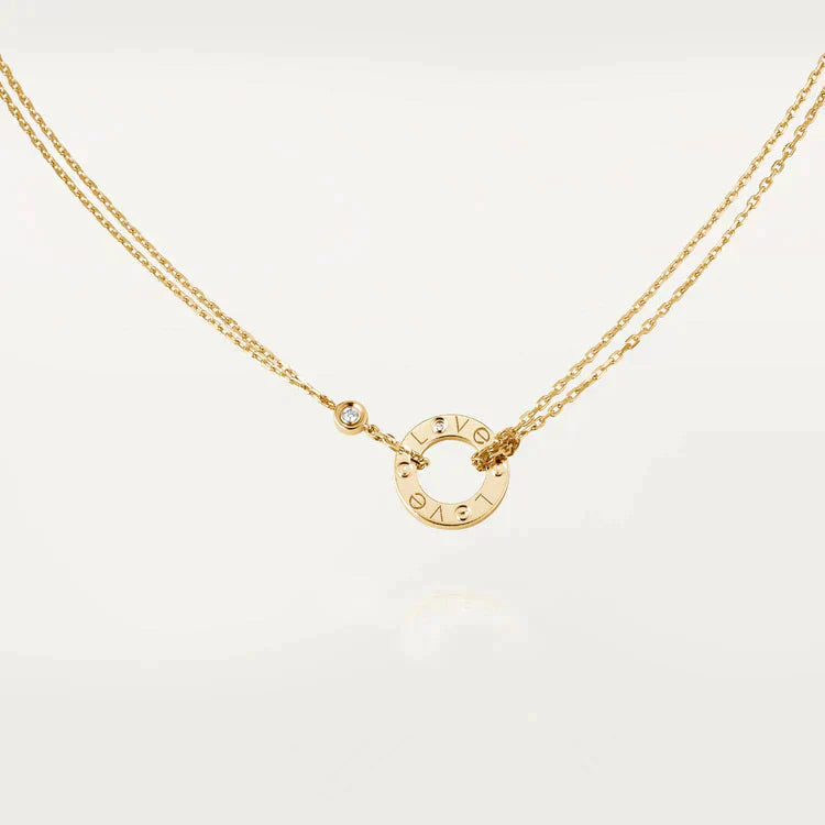 ¡®Glow Jewelry¡¯LOVE NECKLACE 16MM 2 DIAMONDS