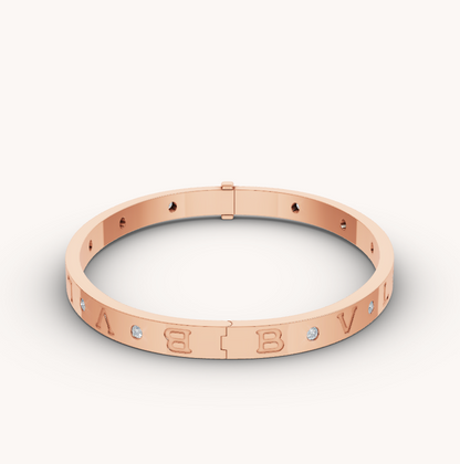 [Glow Jewelry]ZERO 1 PINK GOLD 12 DIAMONDS BRACELET