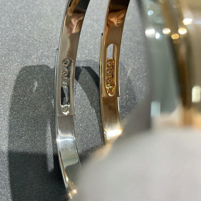[Glow Jewelry]Move Noa Rose Gold Pavé Diamond Bangle Bracelet