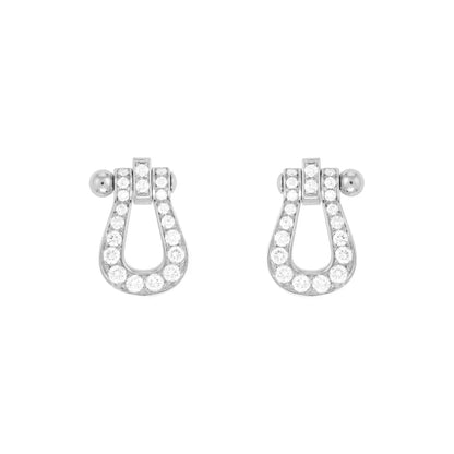 [Glow Jewelry]FORCE 10 FULL DIAMOND STUD EARRINGS MINI MODEL