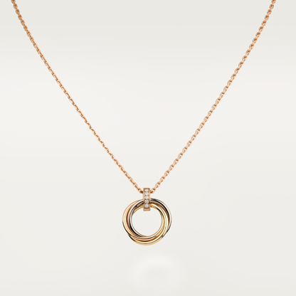 ¡®Glow Jewelry¡¯TRINITY NECKLACE GOLD  DIAMONDS