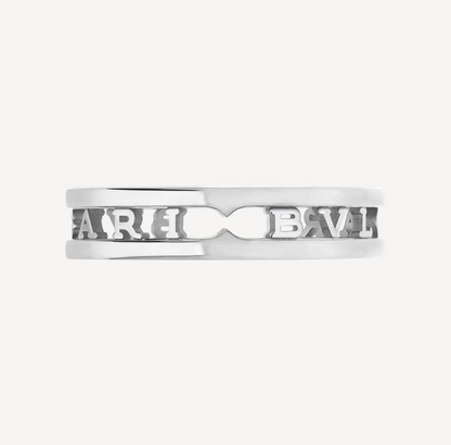 [Glow Jewelry]ZERO 1 ONE-BAND WITH OPENWORK LOGO SPIRAL RING