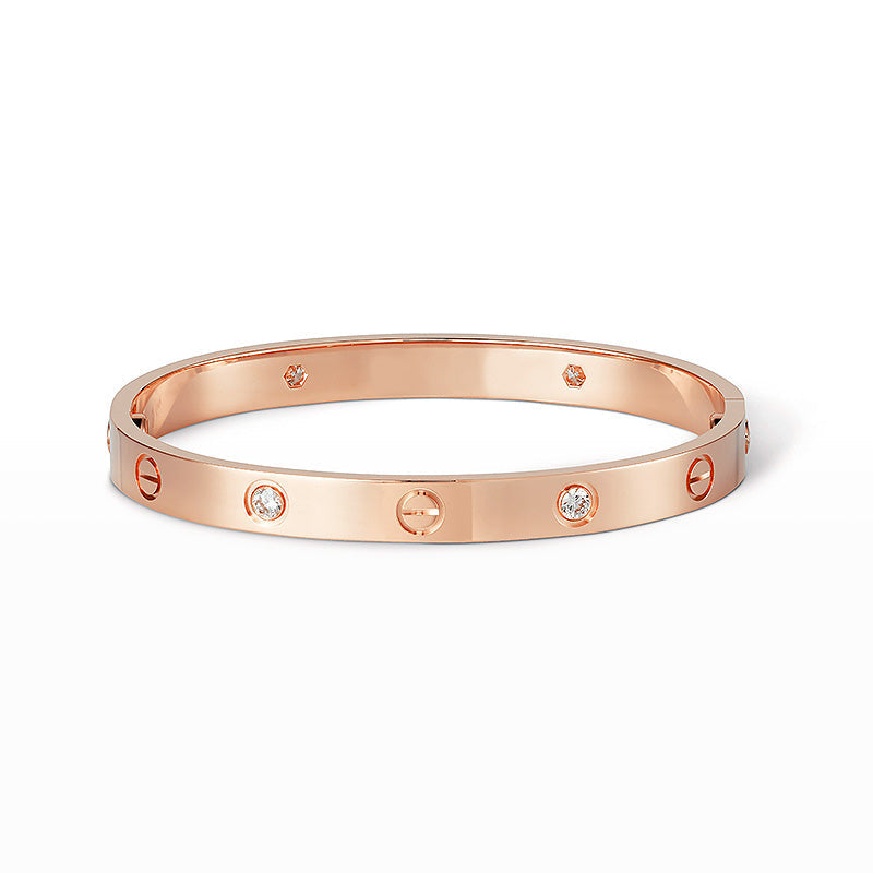[Glow Jewelry]LOVE BRACELET 6.1MM 4 DIAMONDS