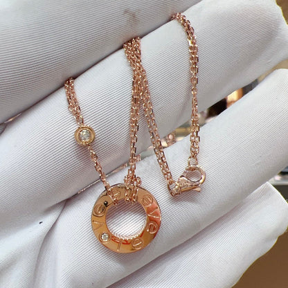 ¡®Glow Jewelry¡¯LOVE NECKLACE 16MM 2 DIAMONDS