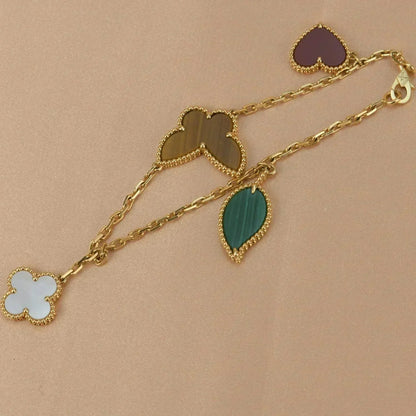 ¡®Glow Jewelry¡¯LUCKY SPRING 5 MOTIF GOLD BRACELET