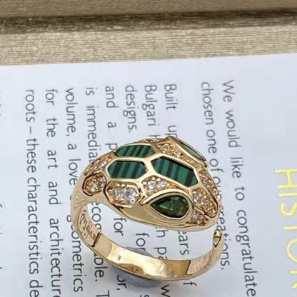 [Glow Jewelry]BRAND NEW ASSORTED SNAKE HEAD MALACHITE RINGS