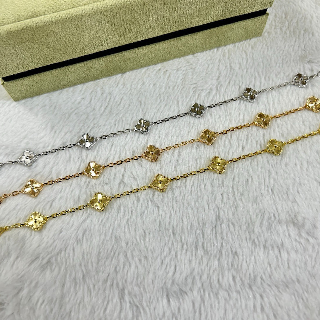 [Glow Jewelry]New CLOVER 6 MOTIF DIAMOND BRACELET