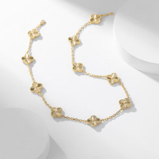 ¡®Glow Jewelry¡¯CLOVER 10 MOTIFS LASER NECKLACE
