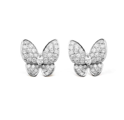 [Glow Jewelry]BUTTERFLY ALL DIAMOND EARRINGS