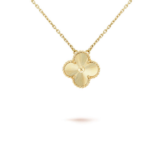 ¡®Glow Jewelry¡¯CLOVER 15MM LASER NECKLACE
