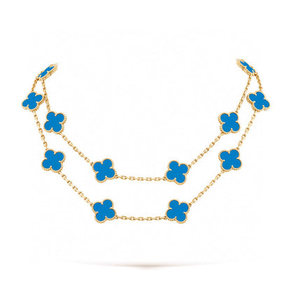 [Glow Jewelry]CLOVER 20 MOTIFS TURQUOISE GOLD