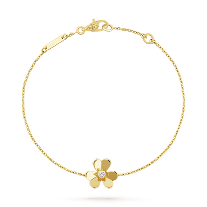 ¡®Glow Jewelry¡¯FRIVOLE GOLD FLOWER PINK MALACHITE BRACELET