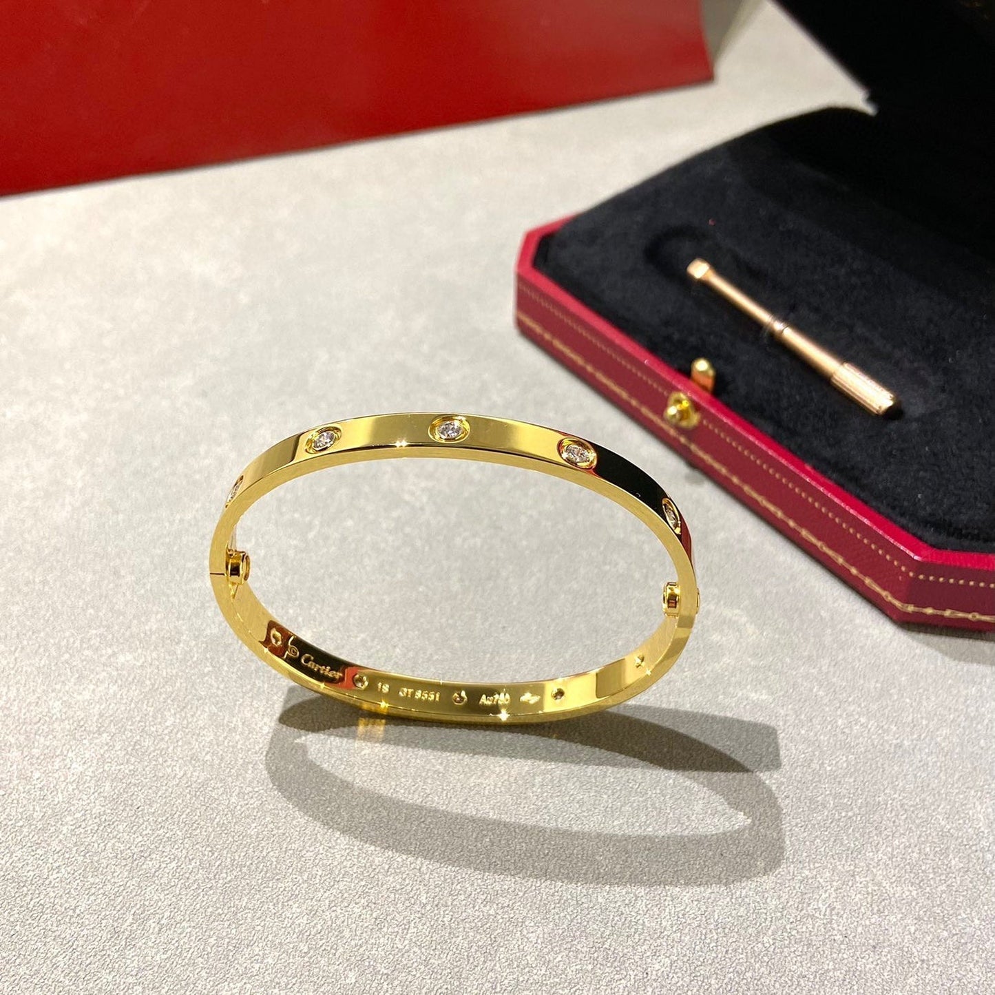 ¡®Glow Jewelry¡¯LOVE BRACELET 6.1MM 10 DIAMONDS