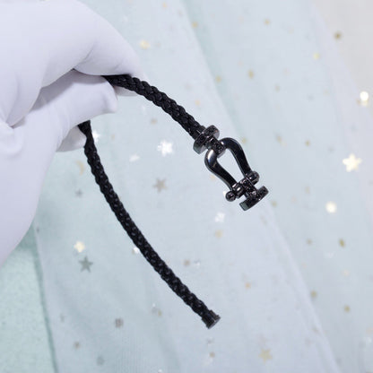 [Glow Jewelry]FORCE LARGE SERIES HORSESHOE BLACK SAMURAI BRACELET