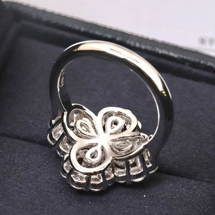 Glow Jewelry – LOOP RING FULL MOTIF DIAMOND 16MM SILBER