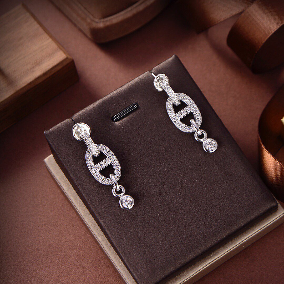 [Glow Jewelry]HM CHAINE DIAMOND EARRINGS