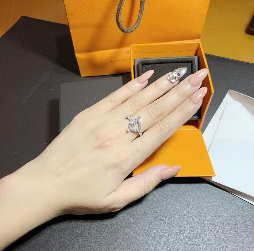 „Glow Jewelry“ ECHAPPEE RING SILBER DIAMANT