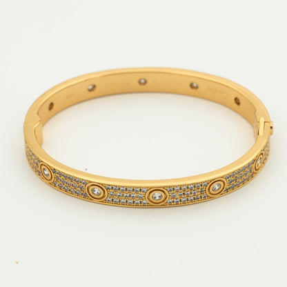 ¡®Glow Jewelry¡¯LOVE BRACELET 6.1MM DIAMOND-PAVED 10 BIG DIAMONDS
