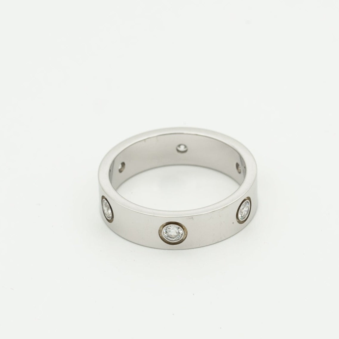 ¡®Glow Jewelry¡¯LOVE RING 5.5MM 6 DIAMONDS SILVER