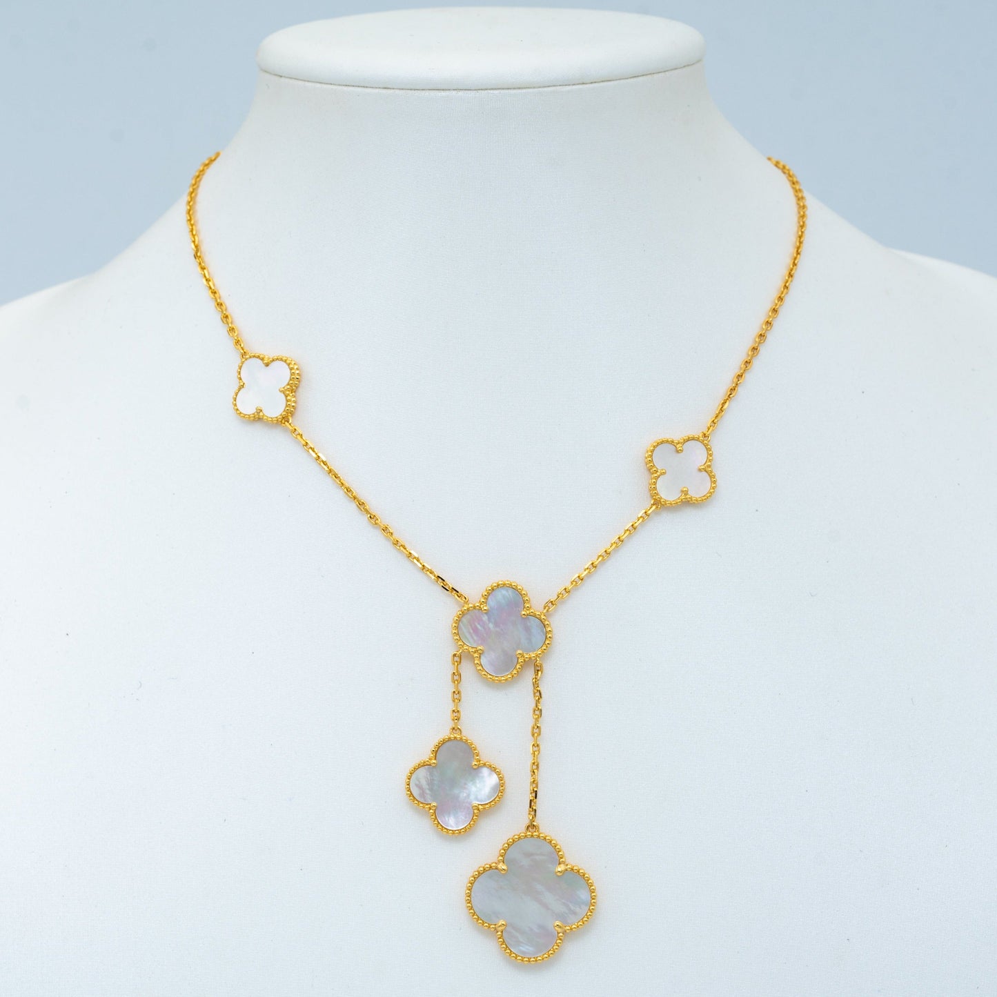 ¡®Glow Jewelry¡¯CLOVER MOTHER OF PEARL NECKLACE 6 MOTIF