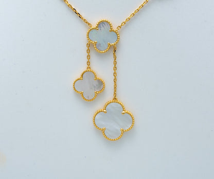¡®Glow Jewelry¡¯CLOVER MOTHER OF PEARL NECKLACE 6 MOTIF