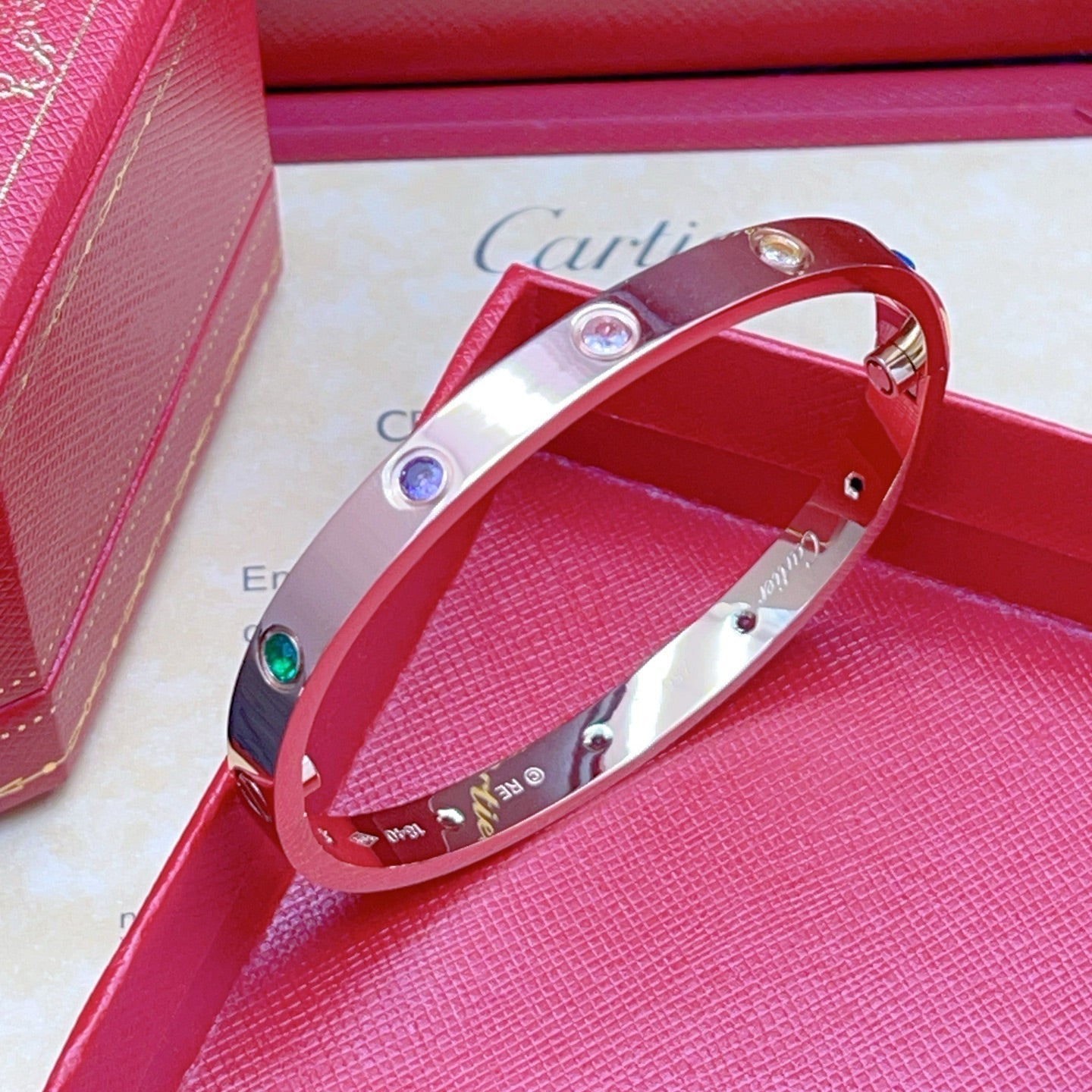 [Glow Jewelry]2026 RAINBOW LOVE BRACELET 6.1MM  10 DIAMONDS